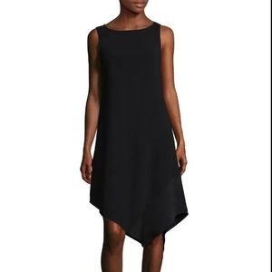 Black Trina Turk Asymmetric Dress Size L NWT